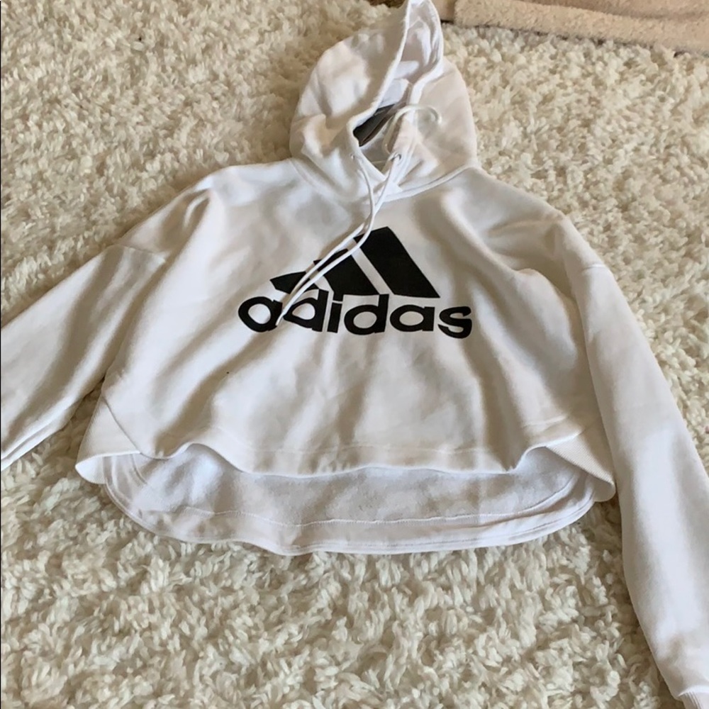 White adidas hoodie